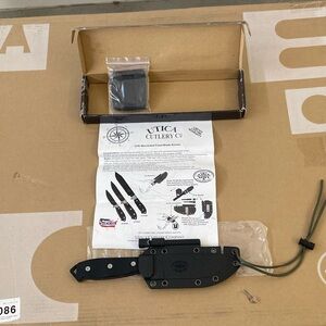 Made USA Utica cutlery Company Made in USA, Black Knife Set